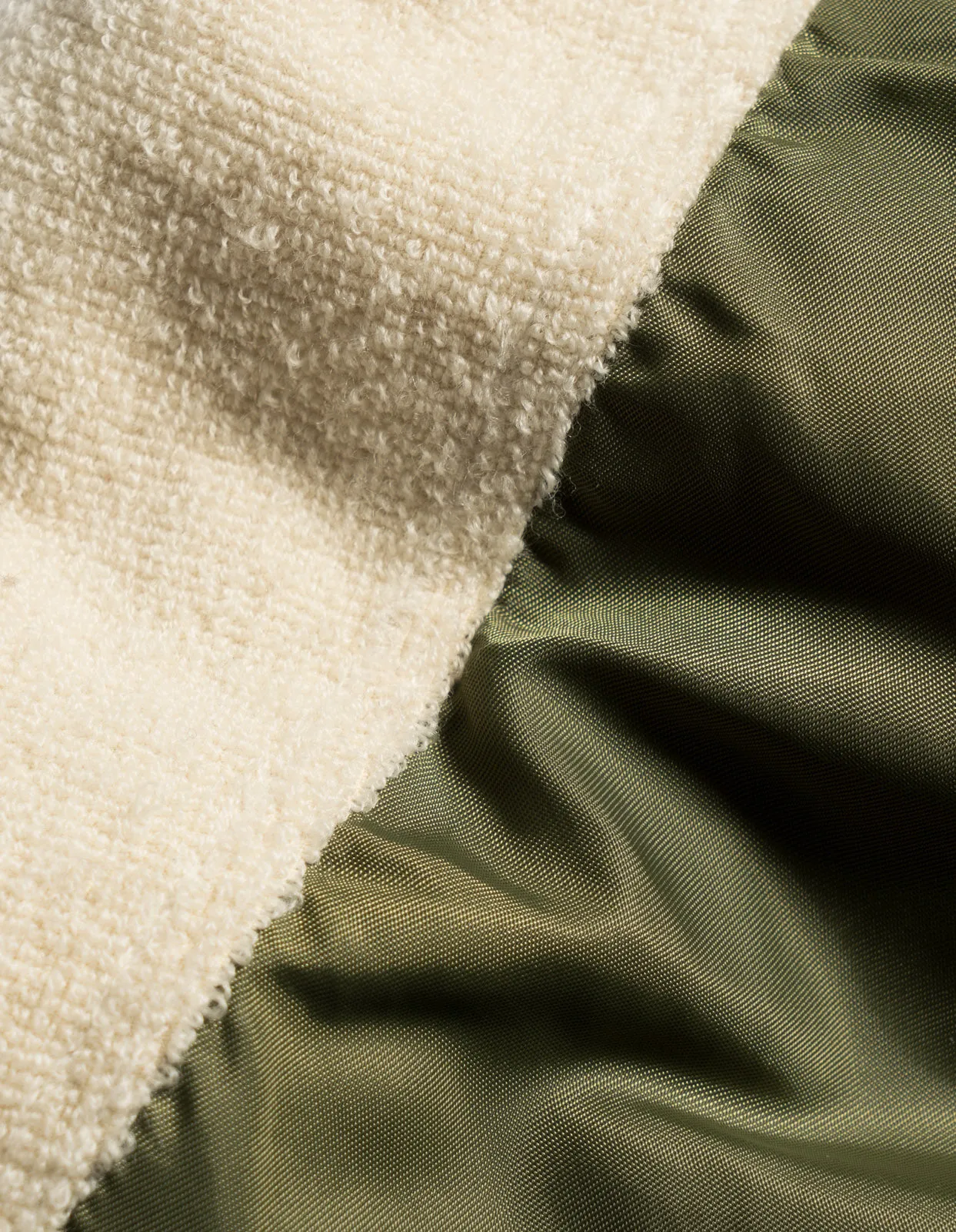 5257 Fleece CWU Flight Kimono Olive/Ecru