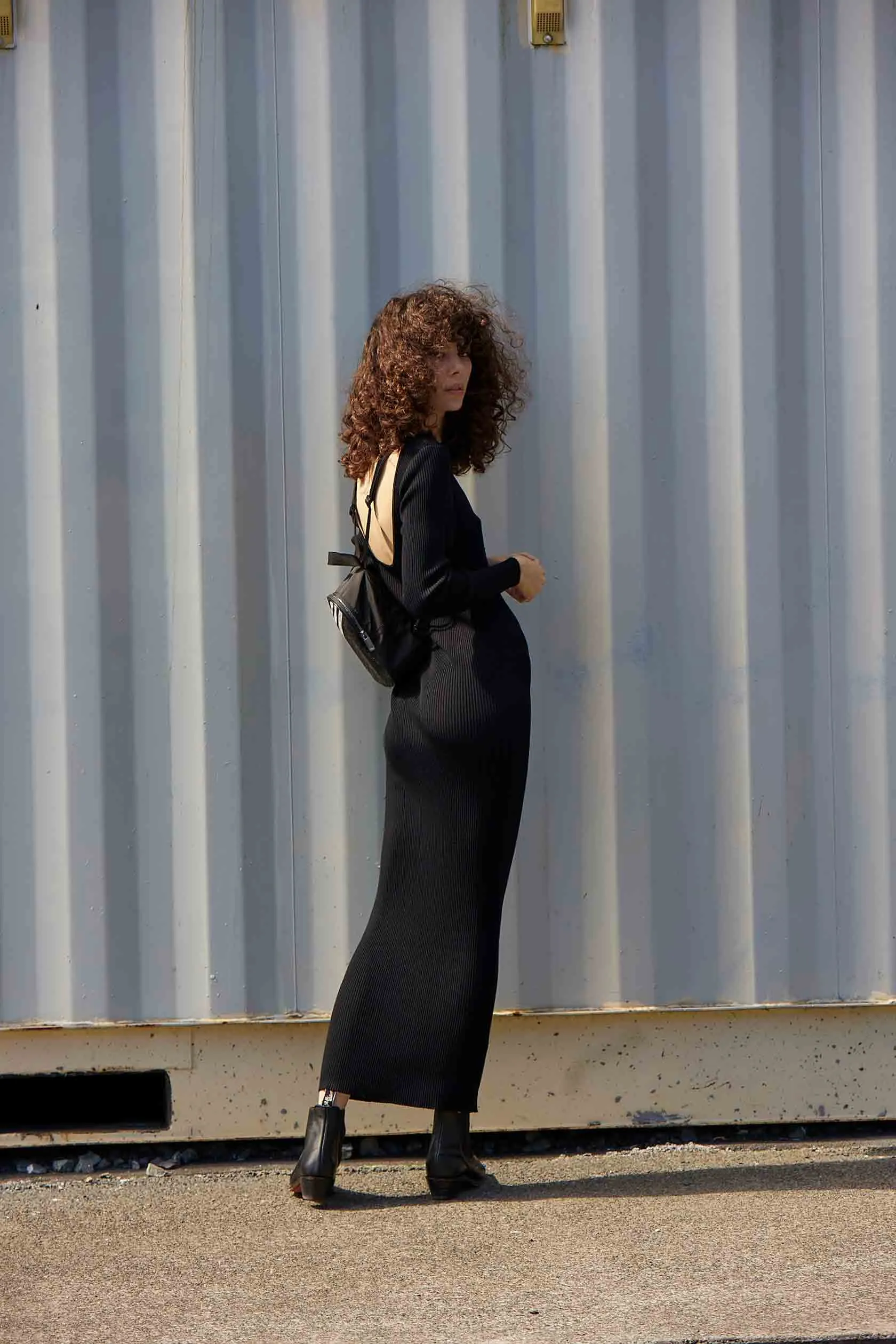 BALLERINA DRESS DOUBLE KNIT - BLACK