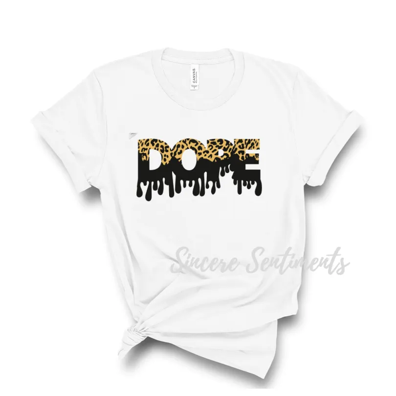 Dope Leopard Drip Tee