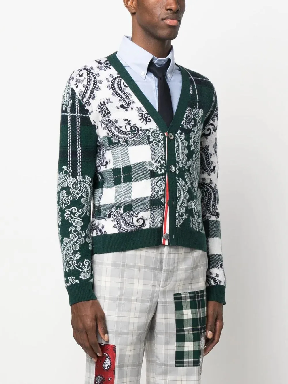 Fun Mix Tartan Check Cardigan