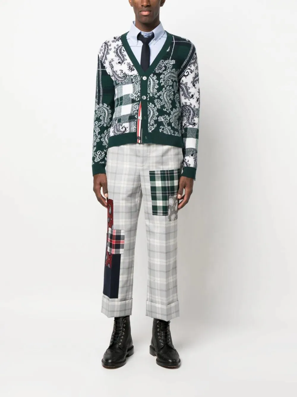Fun Mix Tartan Check Cardigan