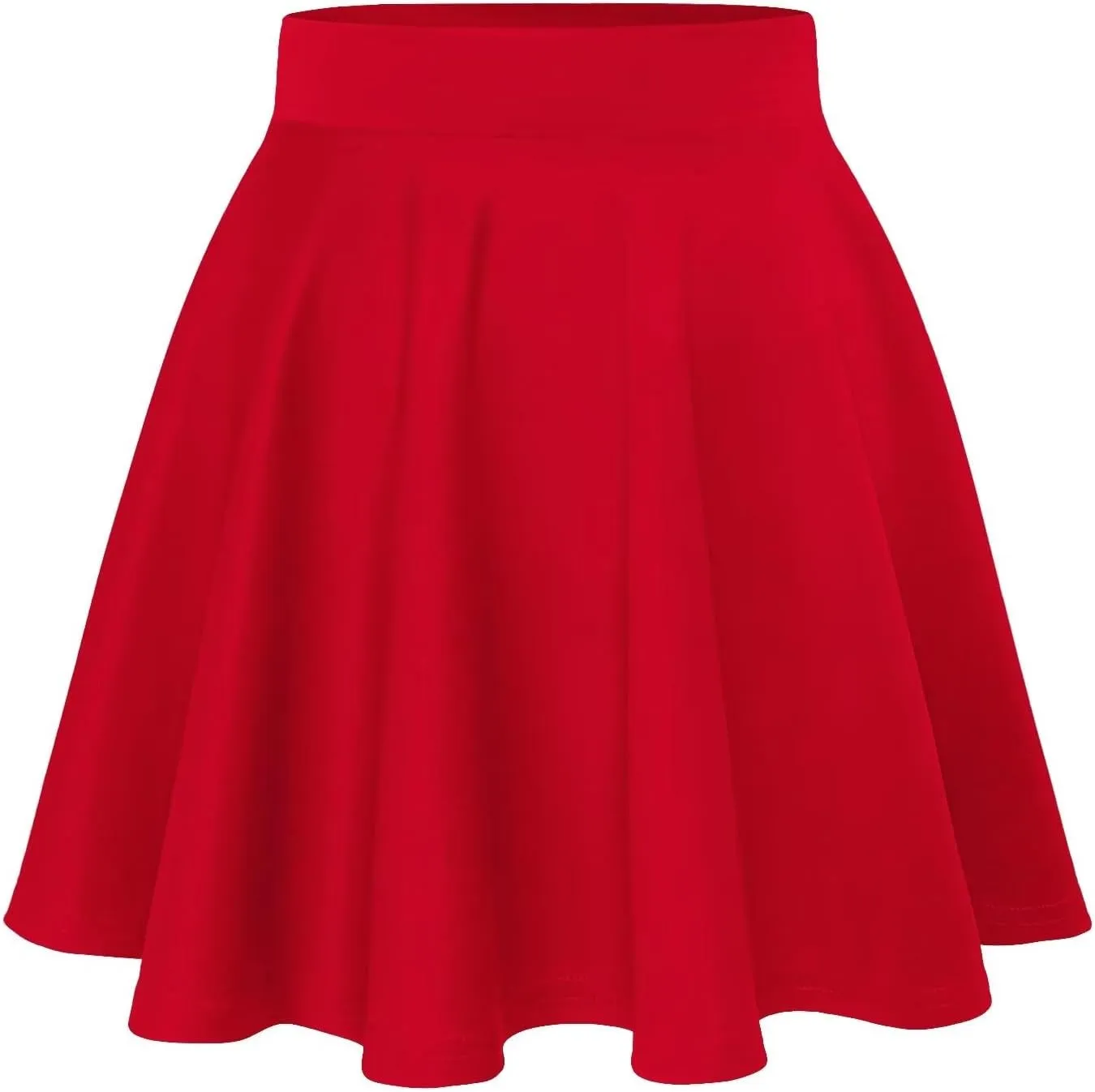 Hybrid & Company Women Basic Versatile Skirts Stretchy Flared Mini Skater Skirt