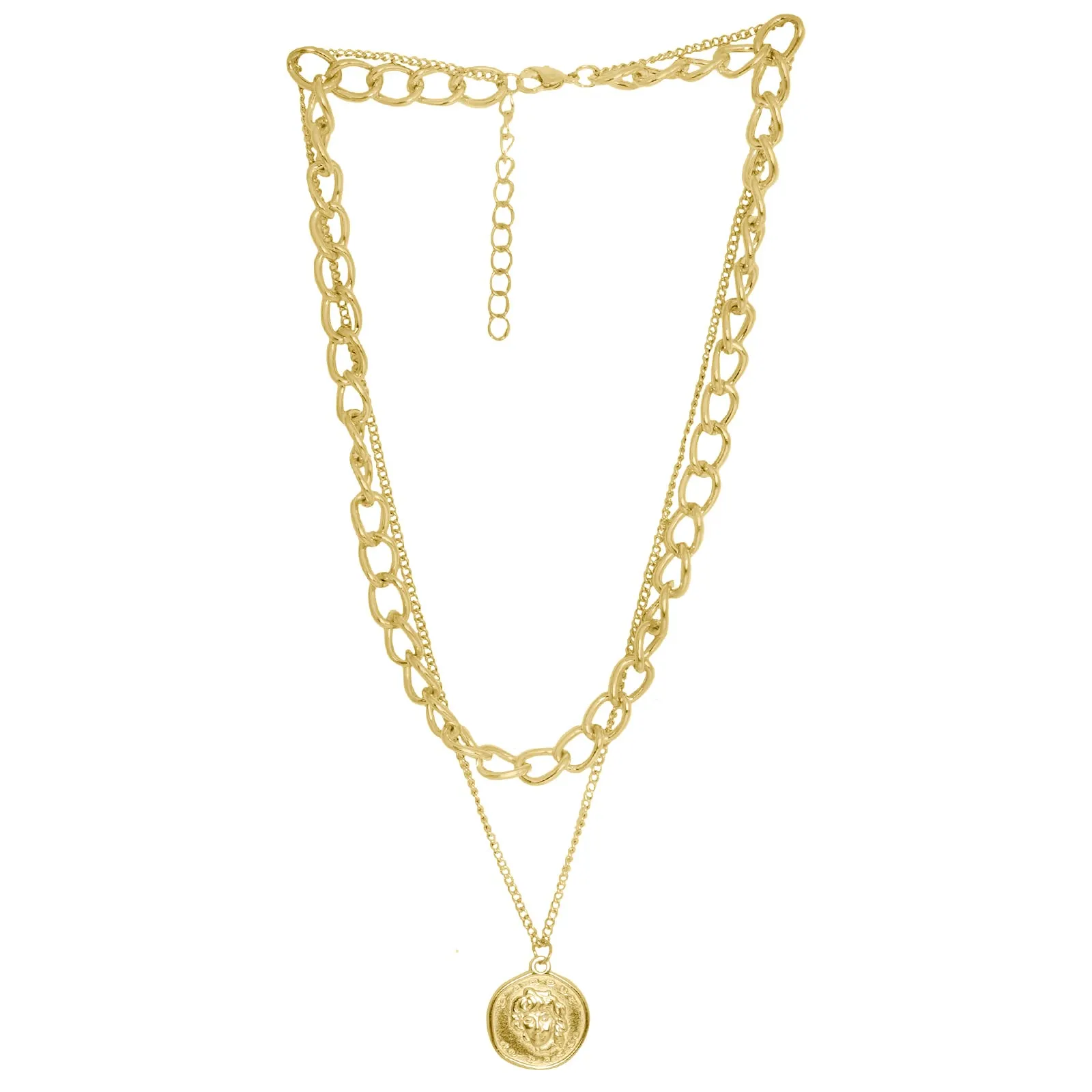 Joker & Witch Nodo Chain Link Gold Layered Necklace