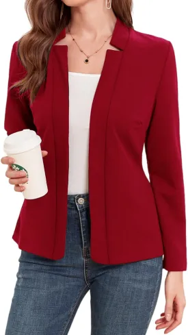 MINTLIMIT Women's Casual Blazer Long Sleeve Open Front Business Work Office Blazer Jacket with Pockets 2025