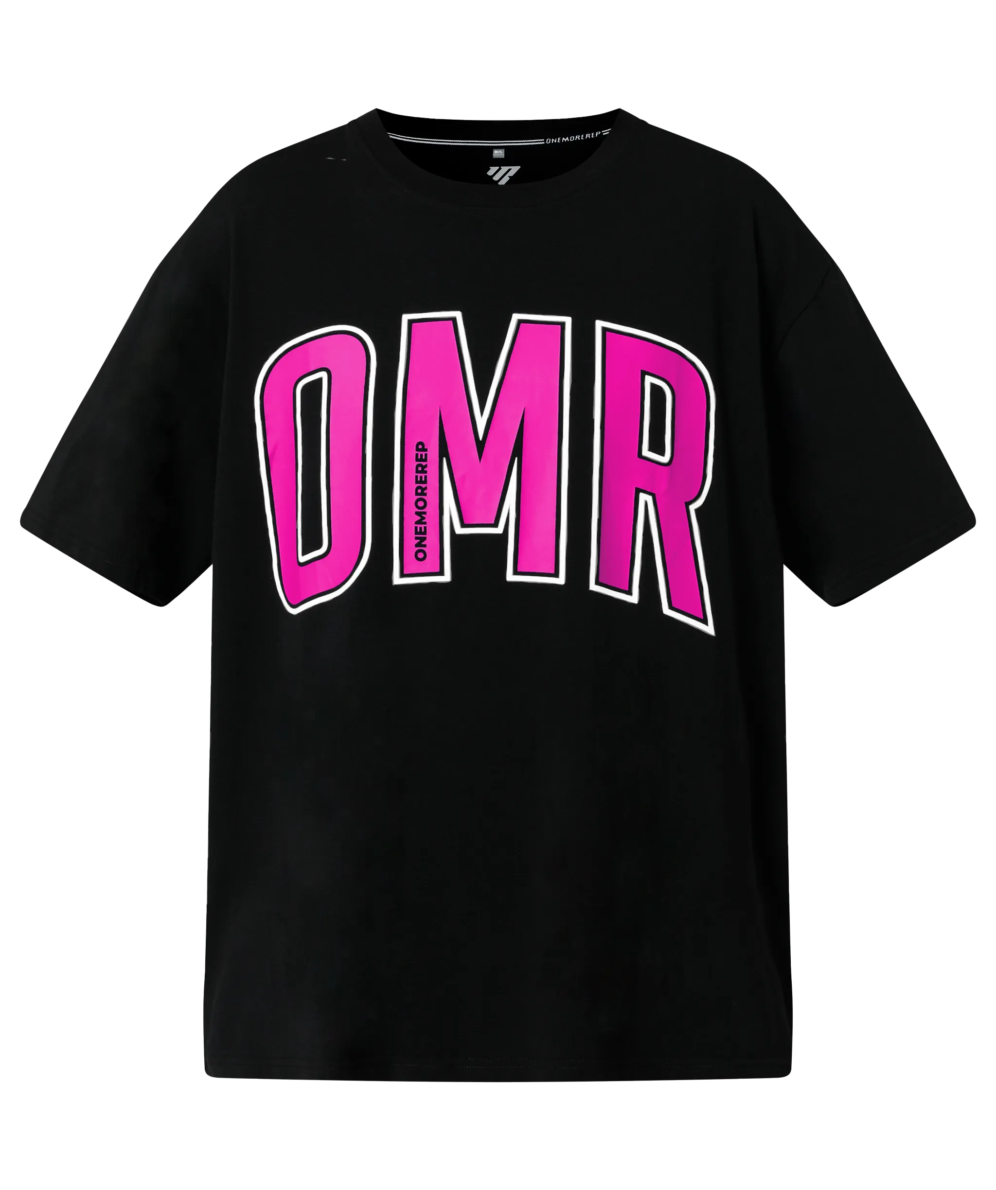 Oversized Pump Tee Black/Bubblegum Pink