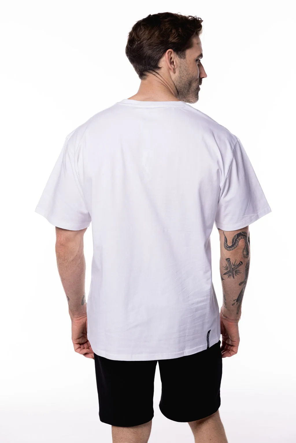 Oversized Pump Tee White/Green