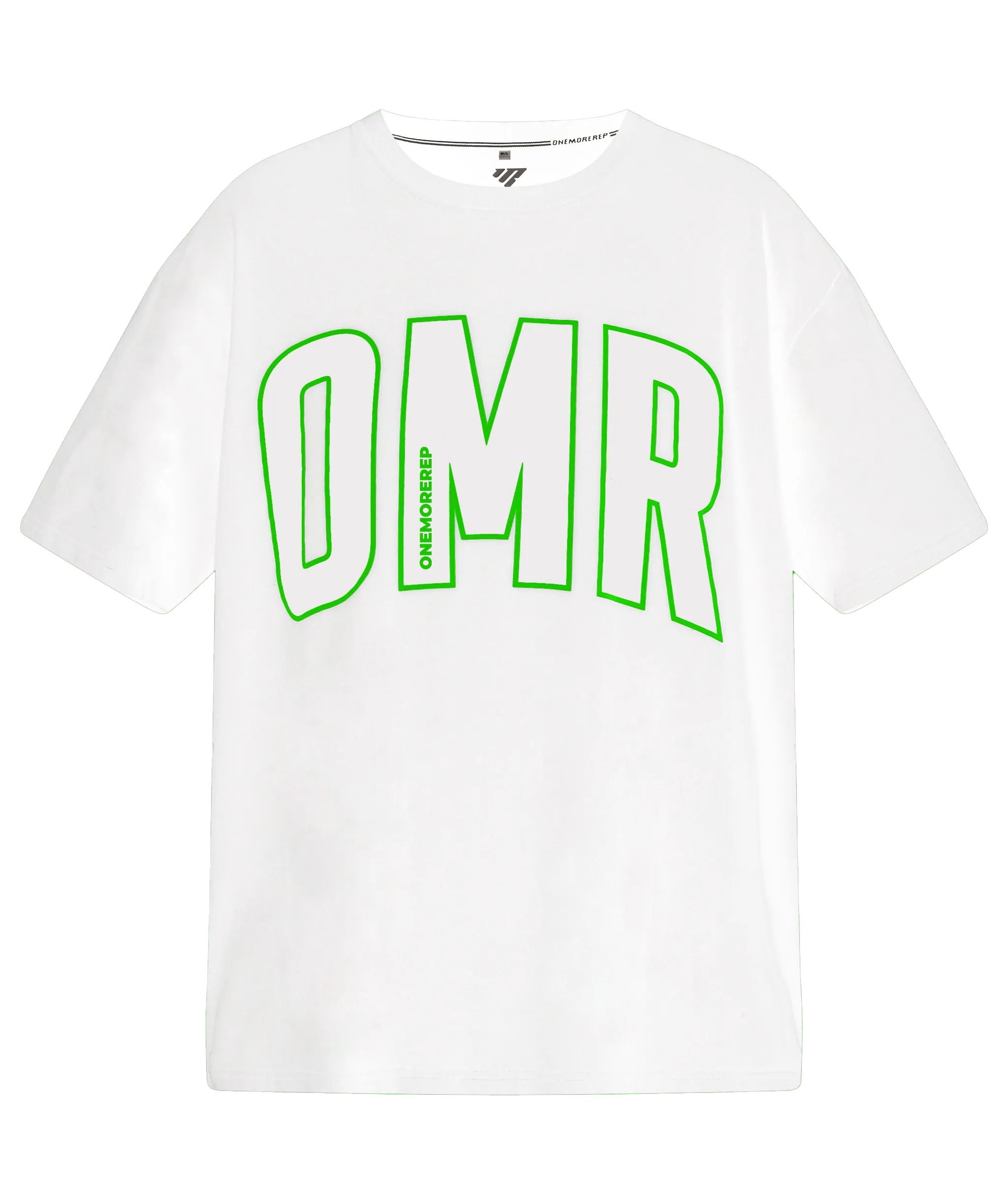 Oversized Pump Tee White/Green