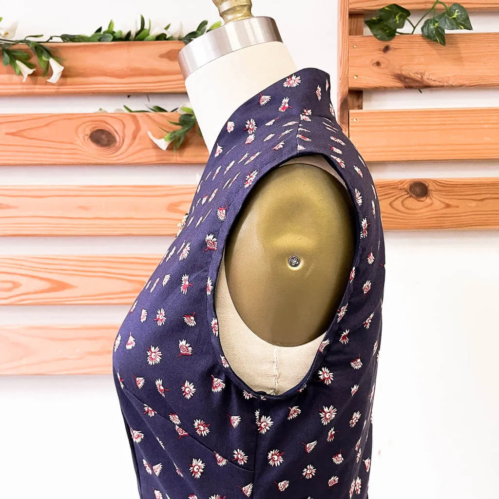 Shang-High Collar Dress