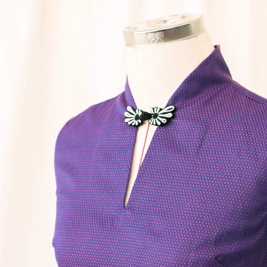 Shang-High Collar Dress