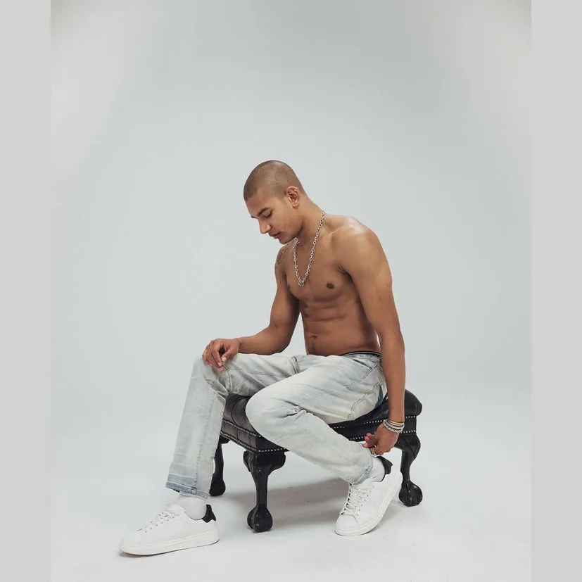Slim Stone Washed Jeans - Norwich Blue