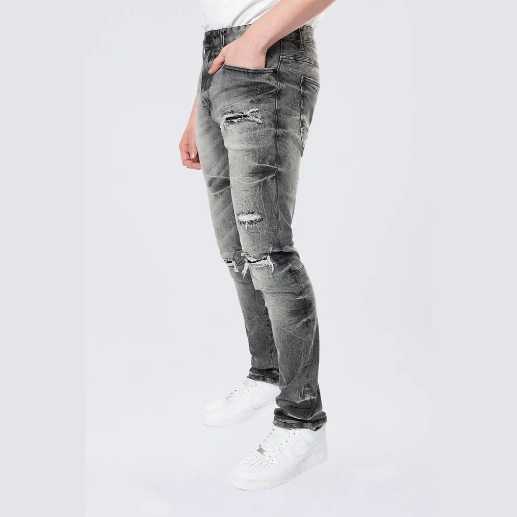 Slim Wave Effect Jeans
