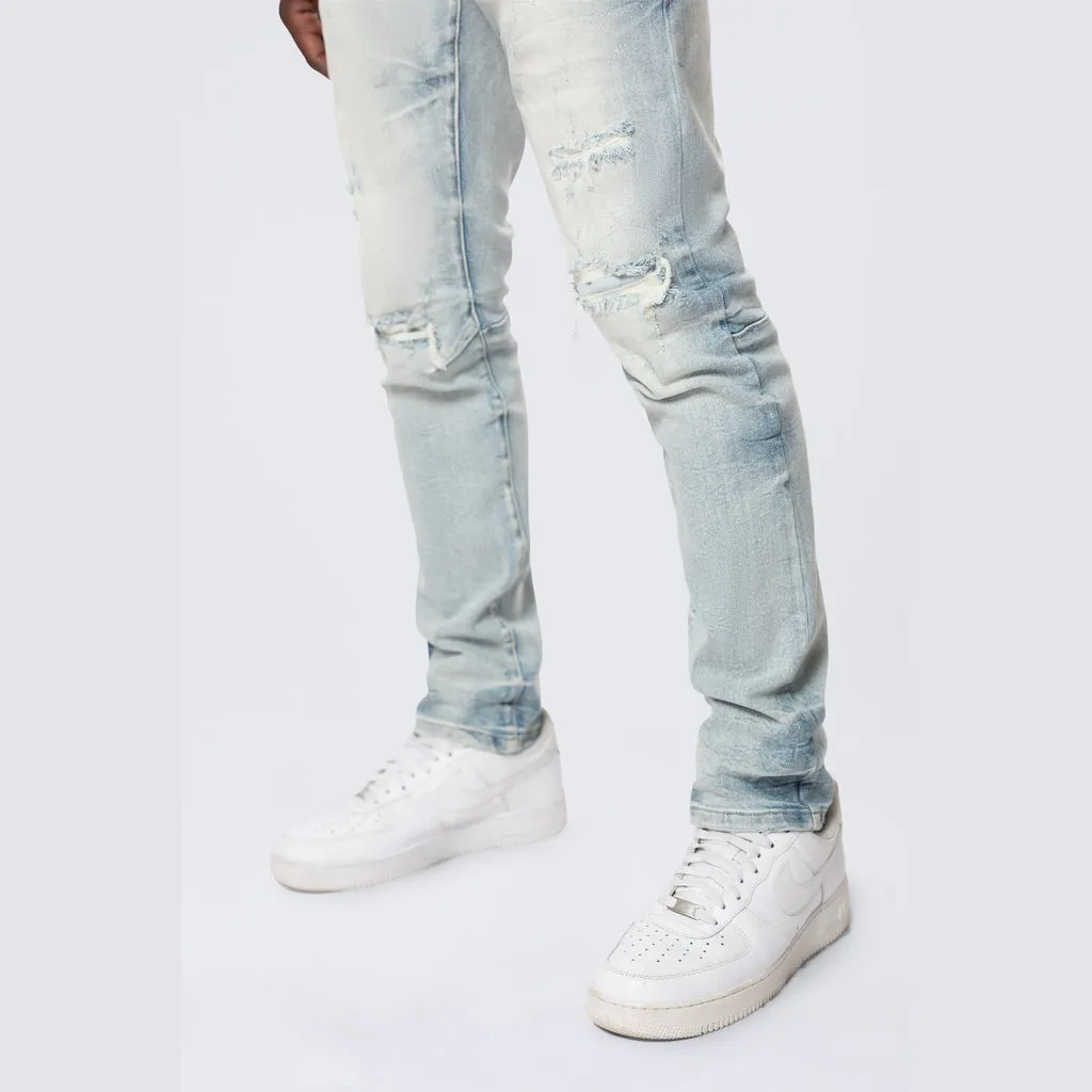 Slim Wave Effect Jeans