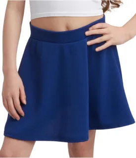 Sweet Hearts Girls Skater Skirt - High Waist Stretch Flare Pleated Mini Uniform Skirts for Girls: Made in USA (Sizes: 5-18)