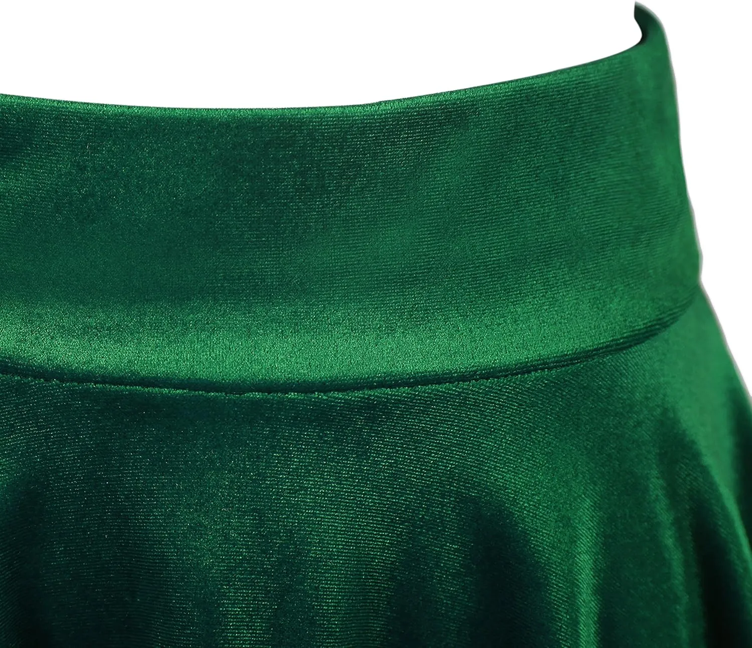 Urban CoCo Women's Vintage Velvet Stretchy Mini Flared Skater Skirt