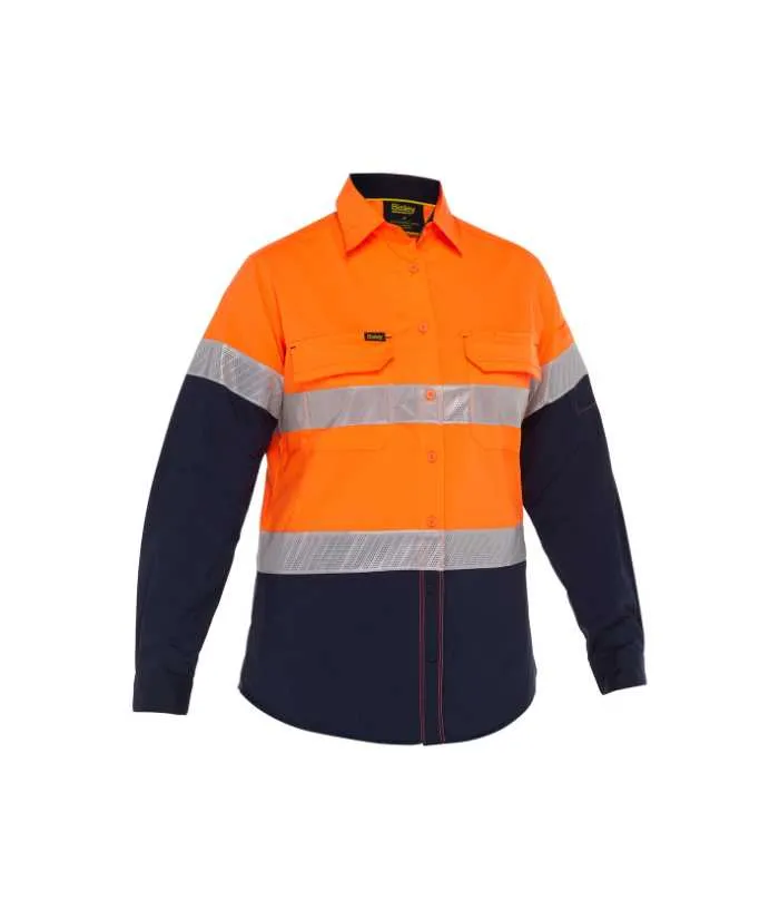Womens X Airflow Hi Vis Taped, Stretch Ripstop Shirt