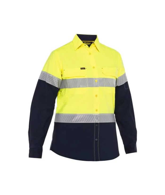 Womens X Airflow Hi Vis Taped, Stretch Ripstop Shirt