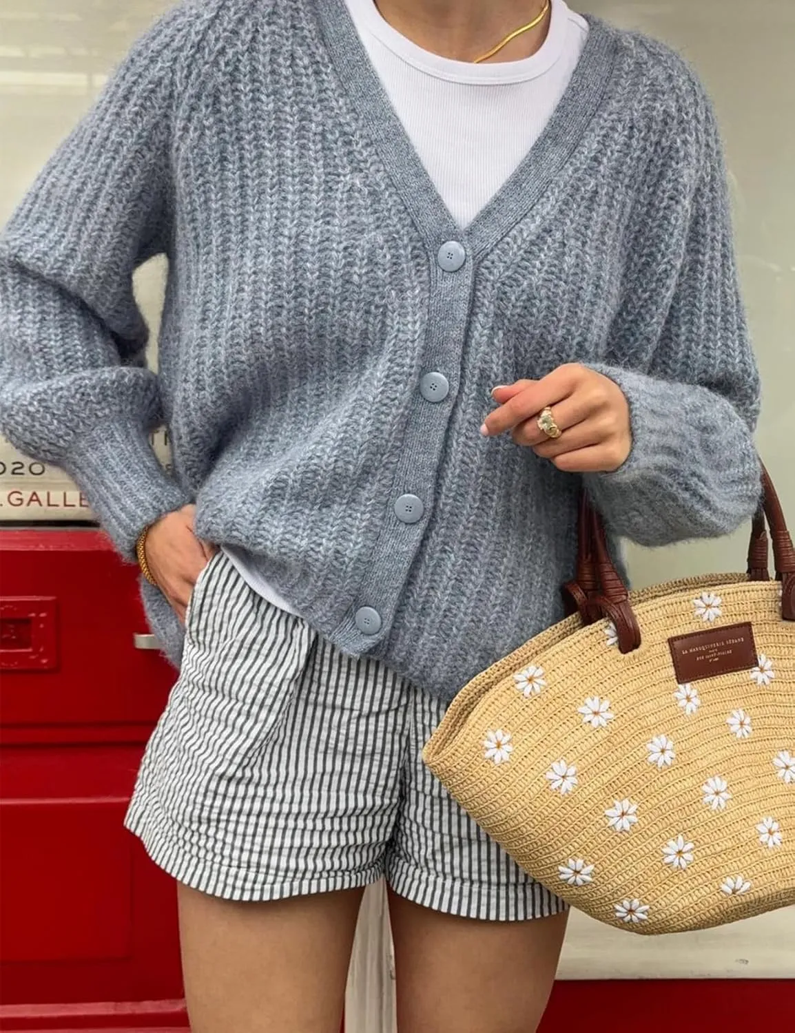 Yimoon Womens Cardigan Sweater Button Down Long Sleeve Chunky Knit Sweater Top V Neck Fall Open Front Loose Cardigan